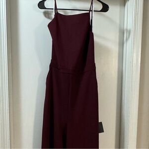 Lulus Elegant Burgundy Jumpsuit